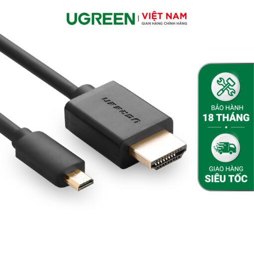 Cáp chuyển Micro HDMI Type D sang HDMI Type A Dài 3M UGREEN HD127 30104