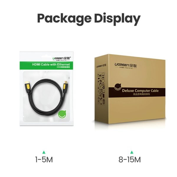 Dây cáp HDMI 2.0 tròn UGREEN HD101 10130 Dài 3m lõi đồng 19+1 hỗ trợ 4K60Hz