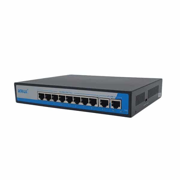 Switch PoE 8 Port HRUI HR901-AF-82N tốc độ 10/100M