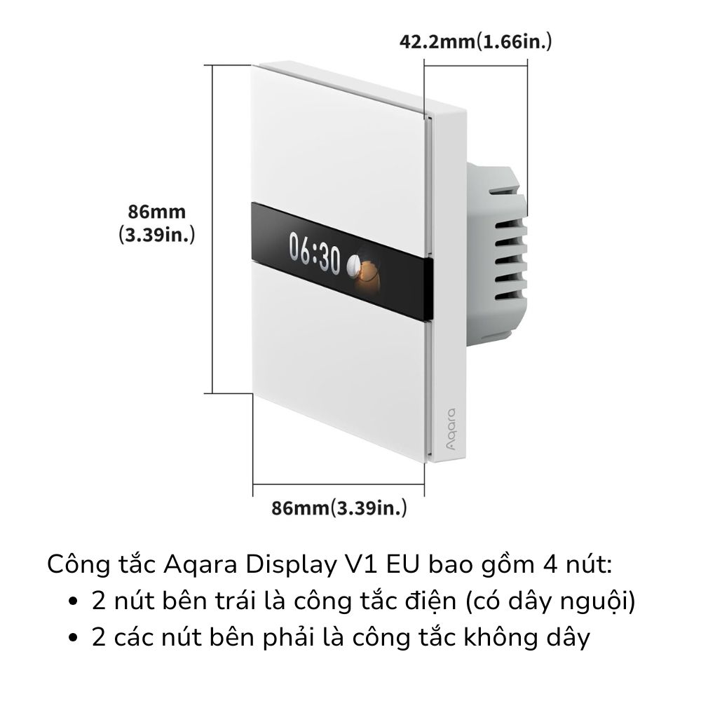 Công Tắc Thông Minh Aqara Display Switch V1 EU