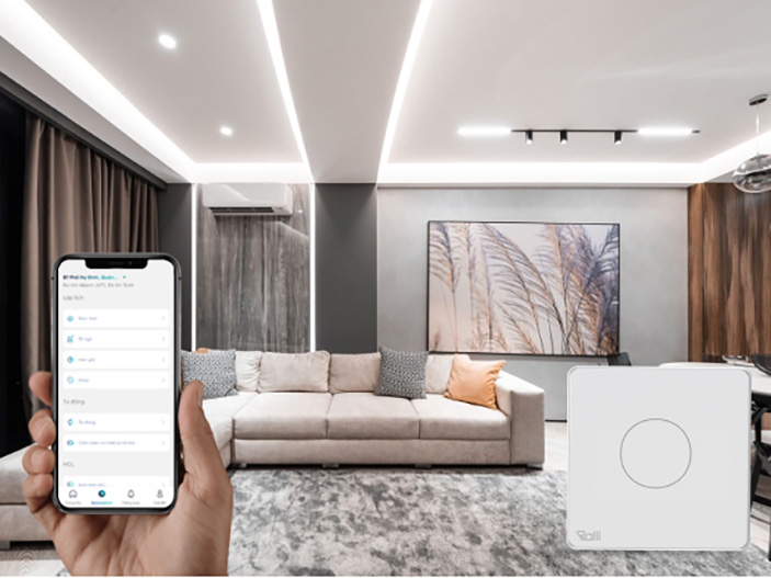 Công tắc cơ thông minh vuông 1 nút Zigbee màu đen-CT1ZV