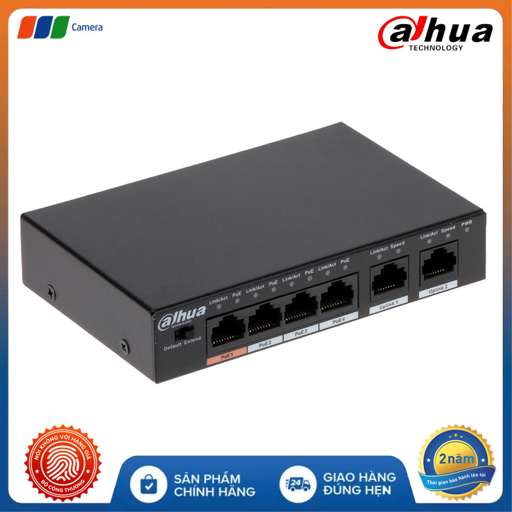 Trọn Bộ 4 Camera IP Có Dây Dahua ID4KM-2MP Full HD