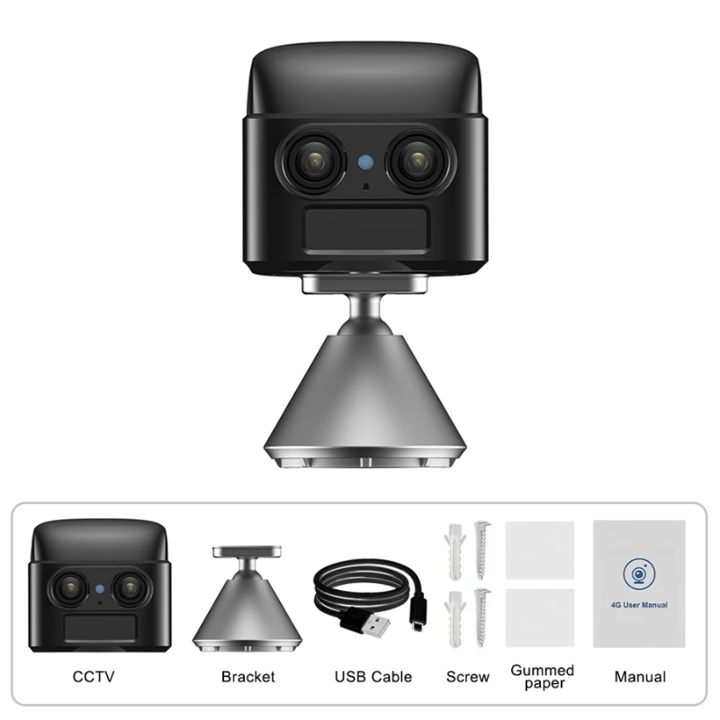 Camera SQ7 Pro  4G  - Zoom 5X - Pin 8 Ngày - Kết nối xem online từ xa. Hồng ngoại Ẩn