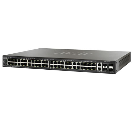 Switch Cisco SF500-48-K9-G5 48-port 10/100 + 4-Port Gigabit Stackable Managed Switches