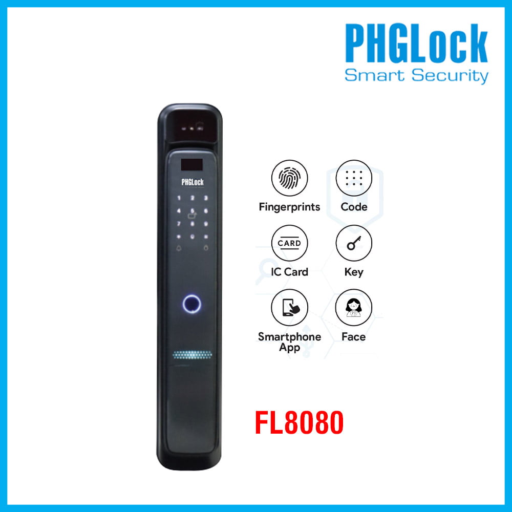 Khóa cửa nhận diện khuôn mặt PHGLOCK FL8080
