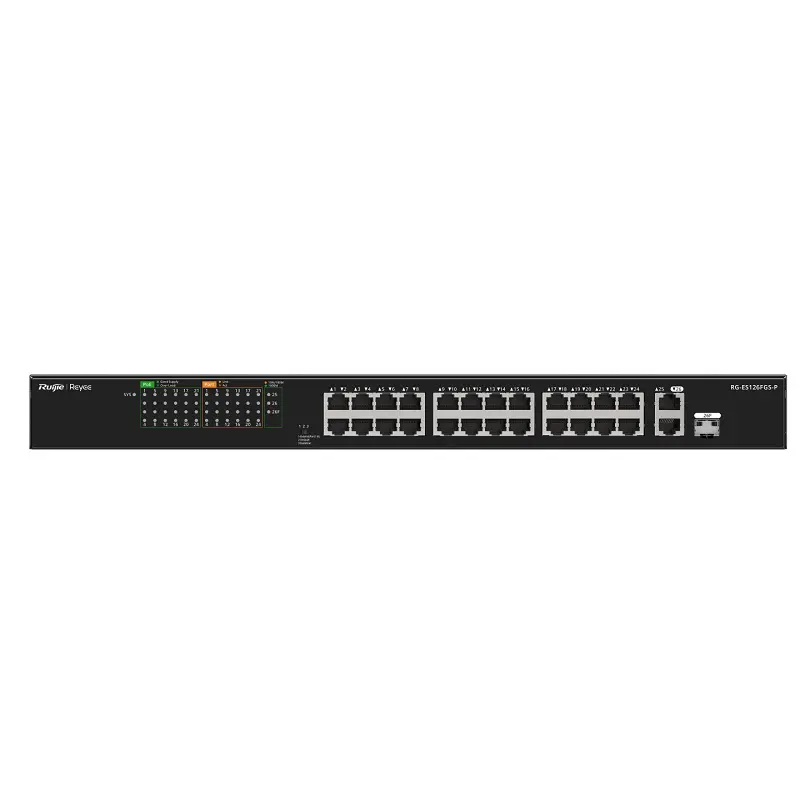 Unmanaged switch 24 cổng PoE RUIJIE RG-ES126FGS-P