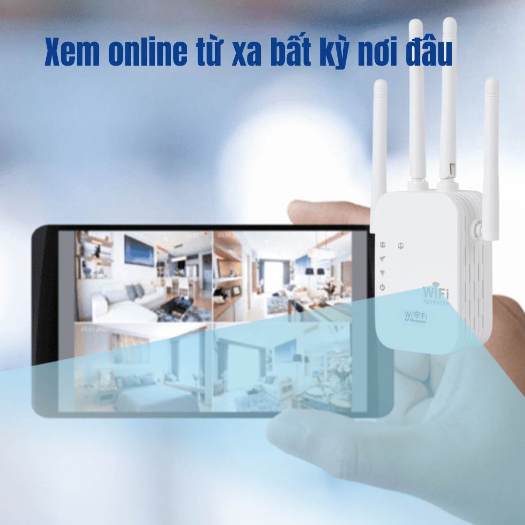 Camera ngụy trang bộ tiếp sóng RT2W - Âm thanh rõ nét - Xem online từ xa - Mở rộng phủ sóng Wifi