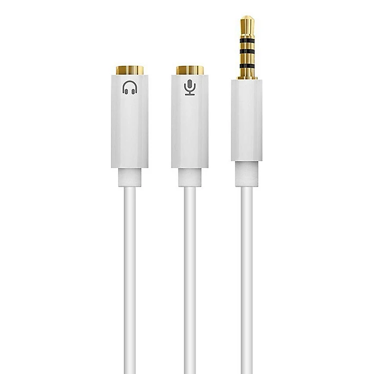Cáp chuyển đổi tai nghe 3.5mm ra Mic & Loa riêng Ugreen 10789 mạ vàng
