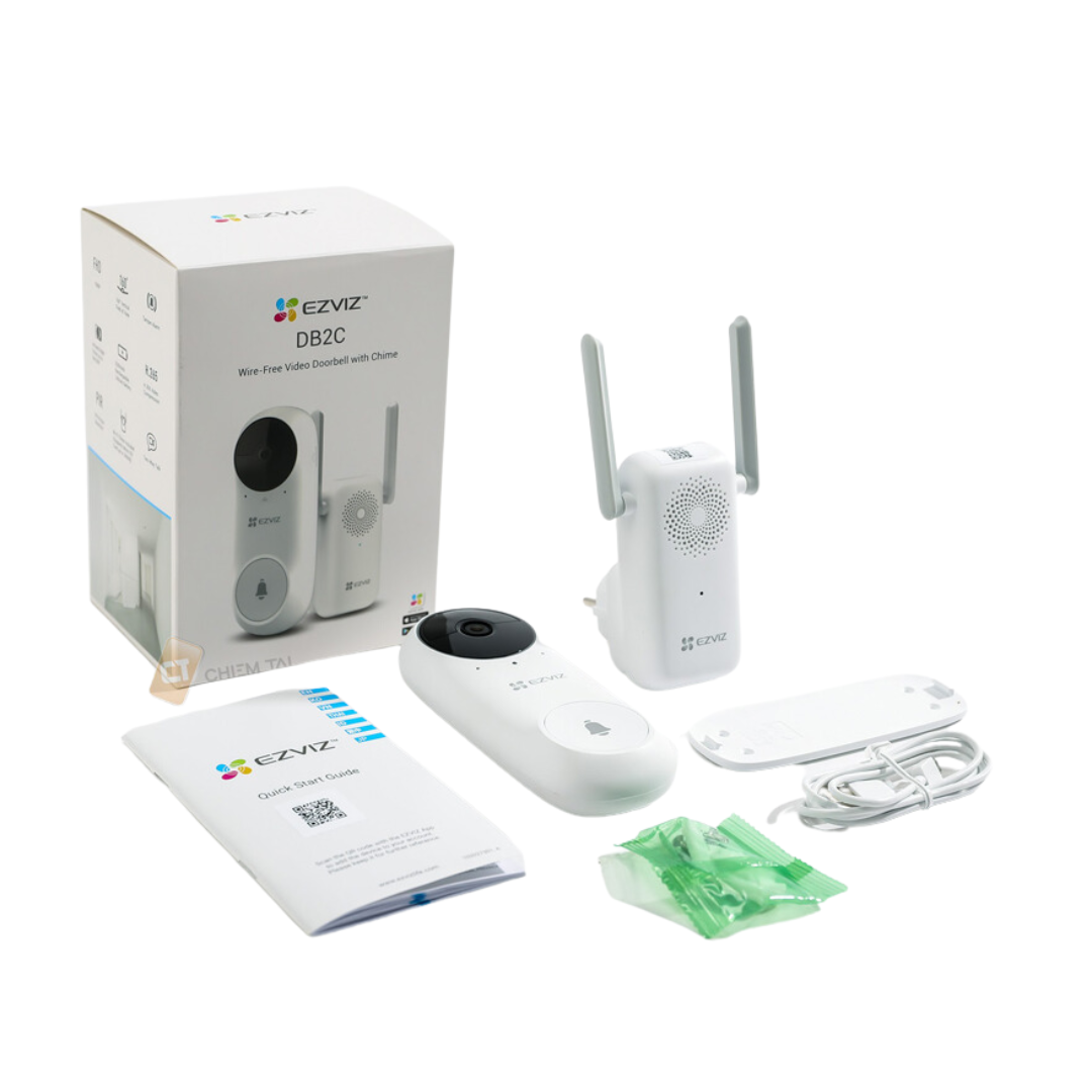 Lắp đặt trọn bộ Chuông cửa có hình Không dây EZVIZ EZ/DB2C