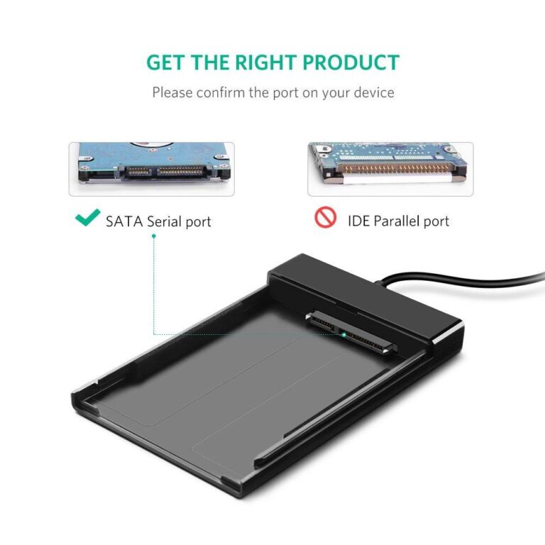 Hộp đựng ổ cứng 2,5 inch USB 3.0 chính hãng Ugreen 30847 dây liền