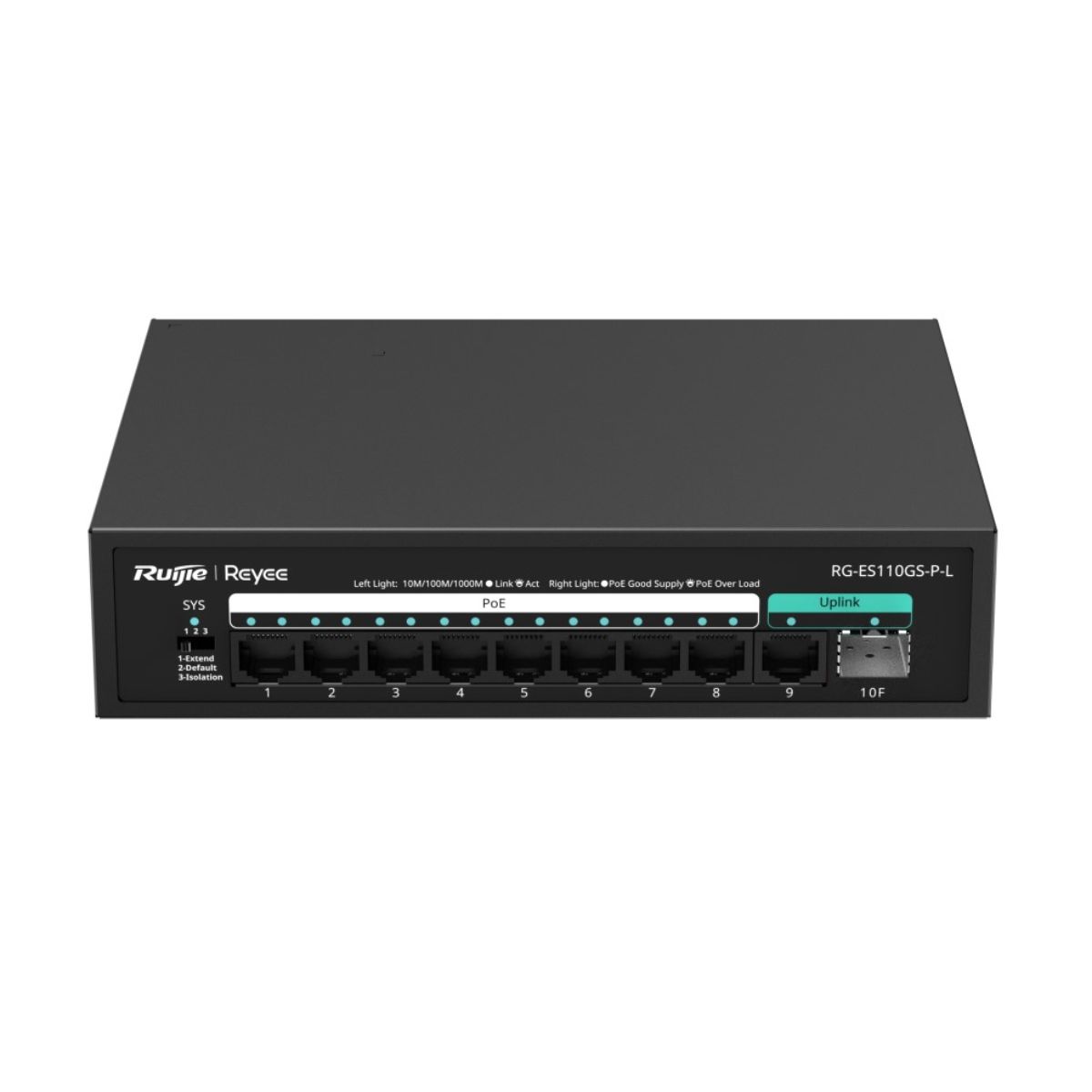 Unmanaged switch 8 cổng PoE RUIJIE RG-ES110GS-P-L