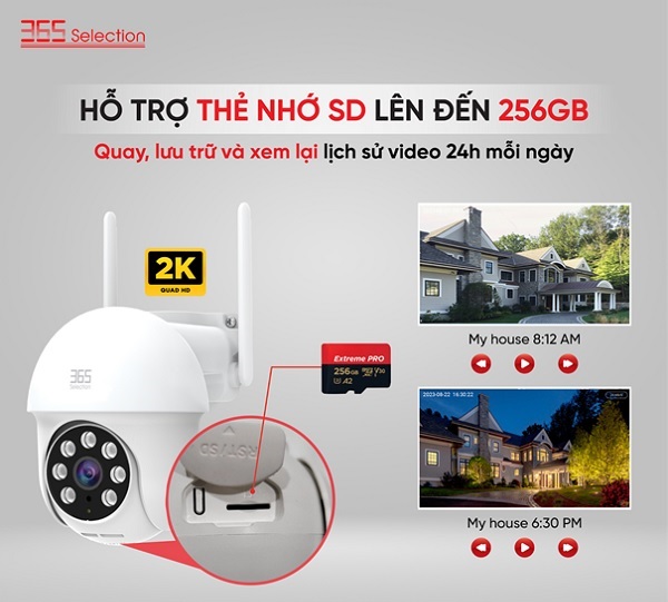 Camera ngoài trời Wifi -Smart OC2-5MP-Quay quét 360