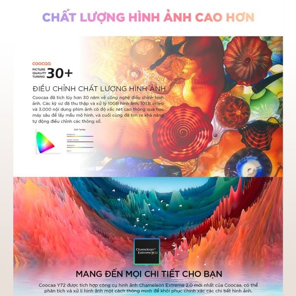 Google Tivi Coocaa 55 inch UHD 4K 55Y68 điều khiển giọng nói