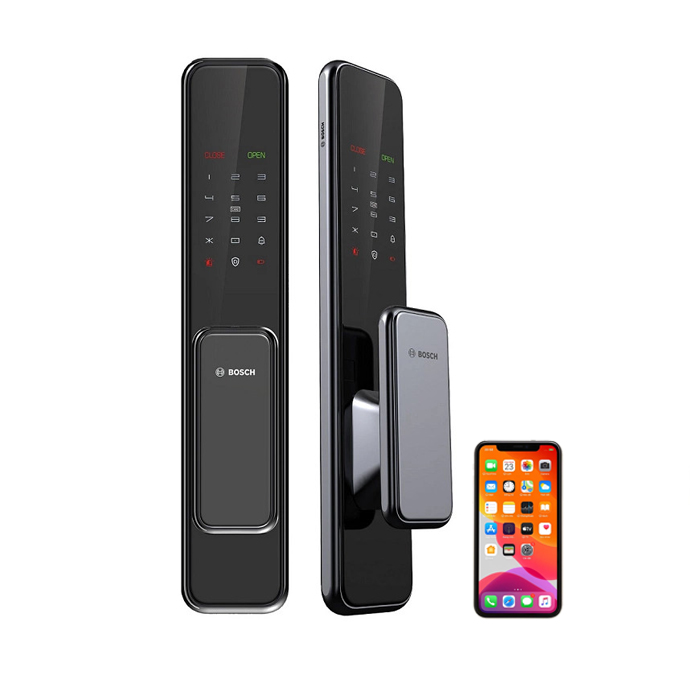 Khóa Cửa Vân Tay cao cấp BOSCH EL600 Black PLUS – App ĐT