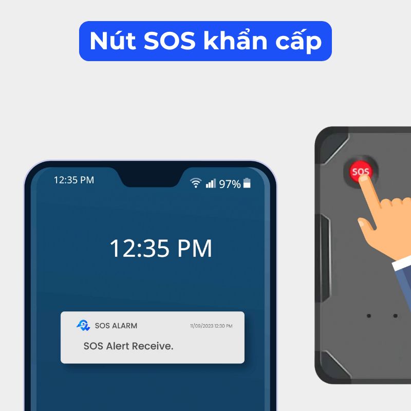 Định vị W07B Pin 9 ngày Mini Siêu Nhỏ - Chính xác 99.99% - Theo dõi thời gian thực