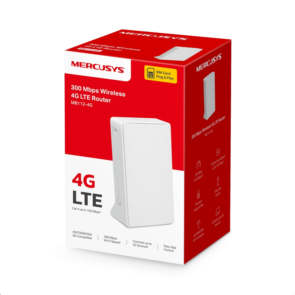 Router 4G LTE Mercusys MB112-4G