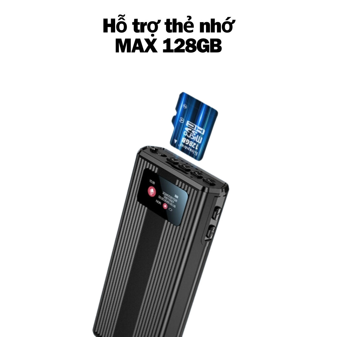 Máy ghi âm G8X Pro ghi âm 40 ngày - Lọc âm siêu tốt - Bảo mật File an toàn - Đầu ghi hình DS-7108HGHI-F1/N