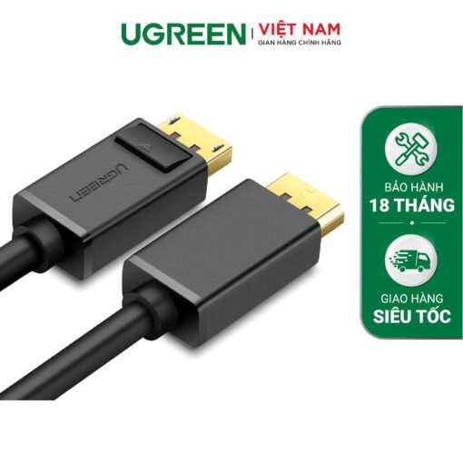 Cáp DP DisplayPort 2 đầu đực UGREEN DP102 10213 Dài 5m