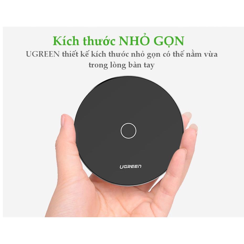 Sạc không dây hỗ trợ Quick change 2.0 tốc độ cao chính hãng Ugreen UG-30570 cao cấp