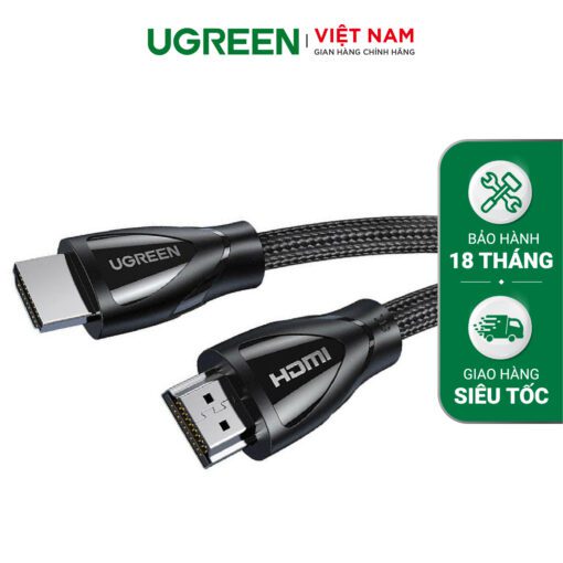 Cáp HDMI 2.1 UGREEN 80404 HD140 8K@60Hz dây bện dài 3m