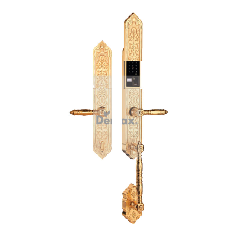 Khóa cửa vân tay đại sảnh Mạ vàng 24K Demax SL886 Gold