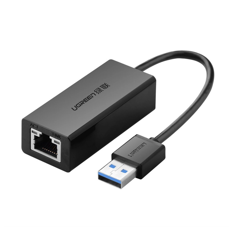 Bộ chuyển đổi USB 3.0 sang LAN 10/100/1000 Mbps 20256 Màu Đen