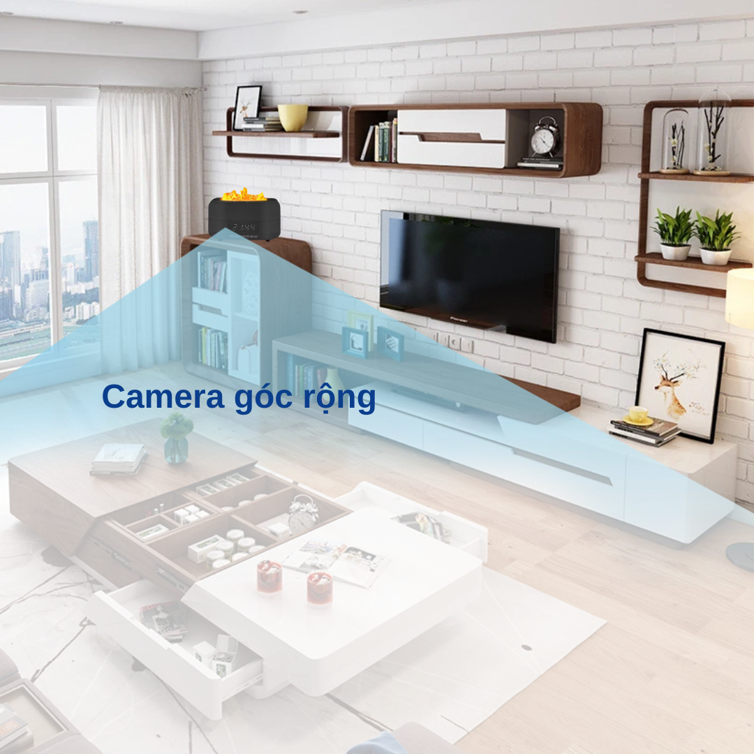Camera B8X Pro ẩn dưới dạng máy Xông tinh dầu - Hình ảnh 4K - Âm thanh sống động.
