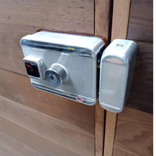 Bộ khóa cổng inox thẻ từ thông minh FC-SLIBASIC 2A Màu Bạc
