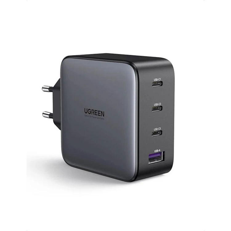 Củ sạc nhanh 100W GaN Nexode 4 cổng, 3 USB Type-C và 1 USB Type-A Ugreen 40737