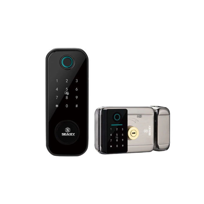 Khóa cửa cổng 2 mặt vân tay Seakey C27B