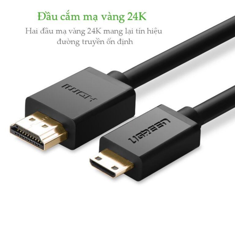 Dây cáp HDMI mini sang HDMI 1.4 thuần đồng 19+1 dài 3m HD108 10118