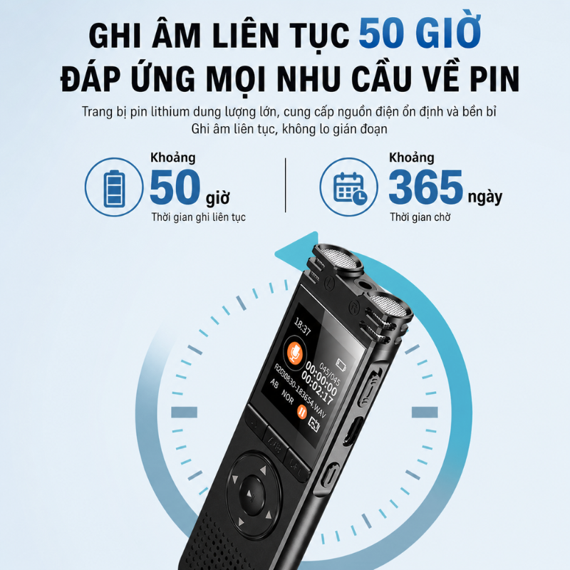Máy Ghi Âm DS-7108NI-Q1/M – Ghi Âm Siêu Nét 1536Kbps, Pin 50 Giờ, Dễ Dùng
