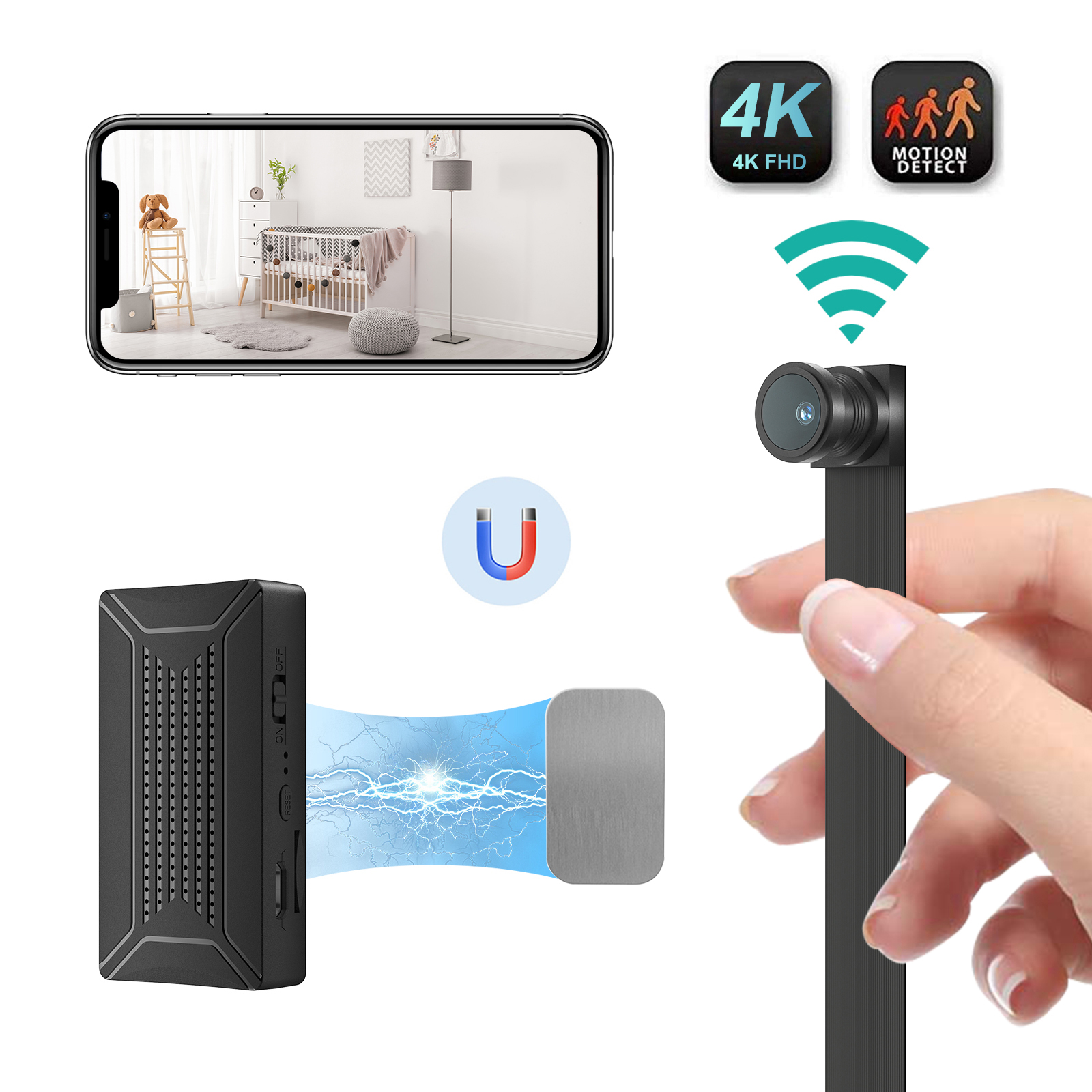 Camera Siêu Mini C8X Pro Nhỏ gọn Full 4K cực Nét