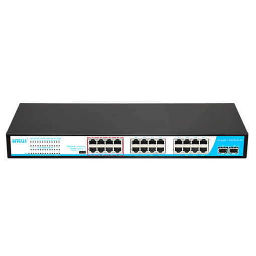 Switch POE Hrui 24 Cổng 10/100/1000M HR901-AFG-242S-300