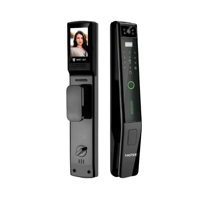 Khóa cửa chuông hình FS FS006 BG | Vân tay, thẻ từ, mật mã, App Wifi
