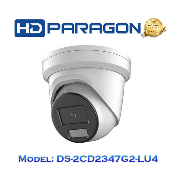 Camera Colorvu chống báo động giả 24/7 IP HDParagon DS-2CD2347G2-LU4 4MP H.265+, 130 dB WDR, IP 67