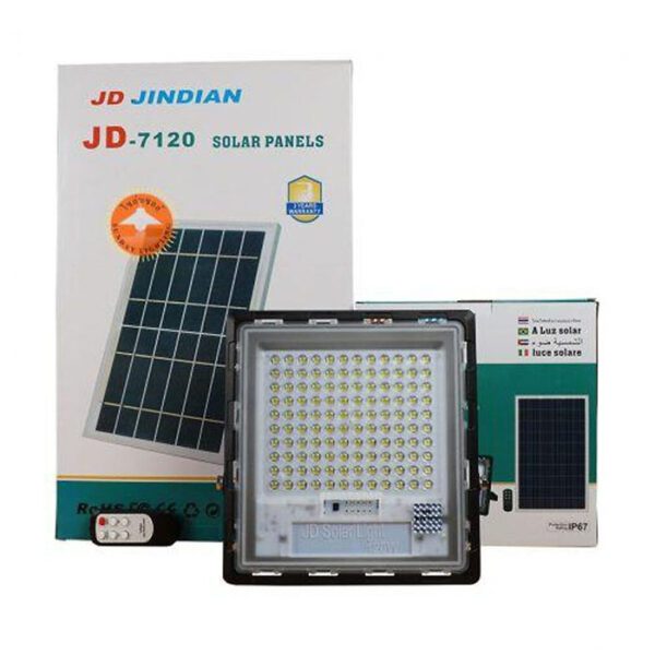Đèn pha led năng lượng mặt trời JINDIAN JD-7120 120W