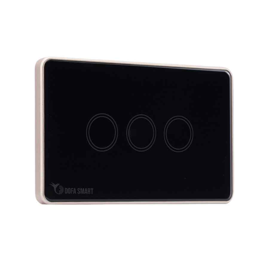 Công tắc thông minh 3 nút Zigbee DOFA SMART màu Đen T201