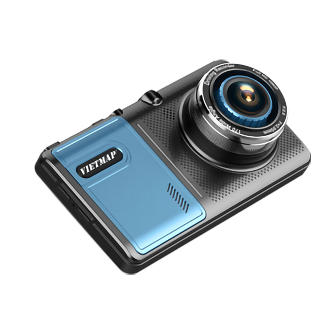 Camera hành trình android Vietmap A50 dẫn đường và ghi hình trước, sau cảnh báo tốc độ giới hạn