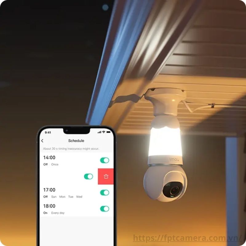 Trọn bộ Camera Wifi bóng đèn iMOU Bulb Cam | Hình Ảnh 2K FHD | Tầm Nhìn Có Màu Ban Đêm| Quay Quét Tự Động