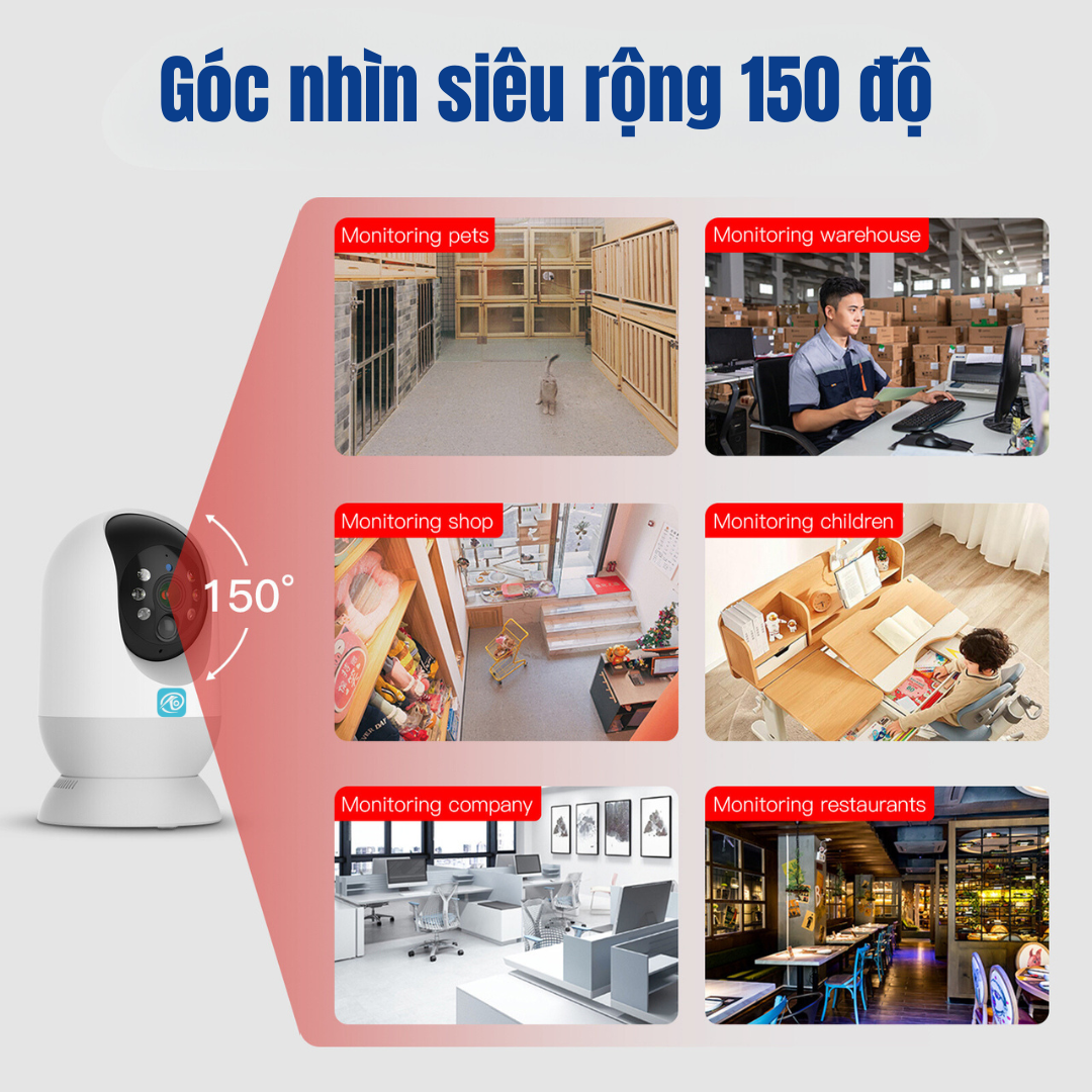 Camera PW1 Quay quét 360 độ: Sử dụng Pin Lên Đến 50 Ngày - Giải Pháp Giám Sát Thông Minh