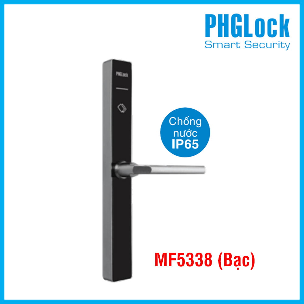 Khóa điện tử cho cửa nhôm PHGLOCK MF5338 (Bạc)