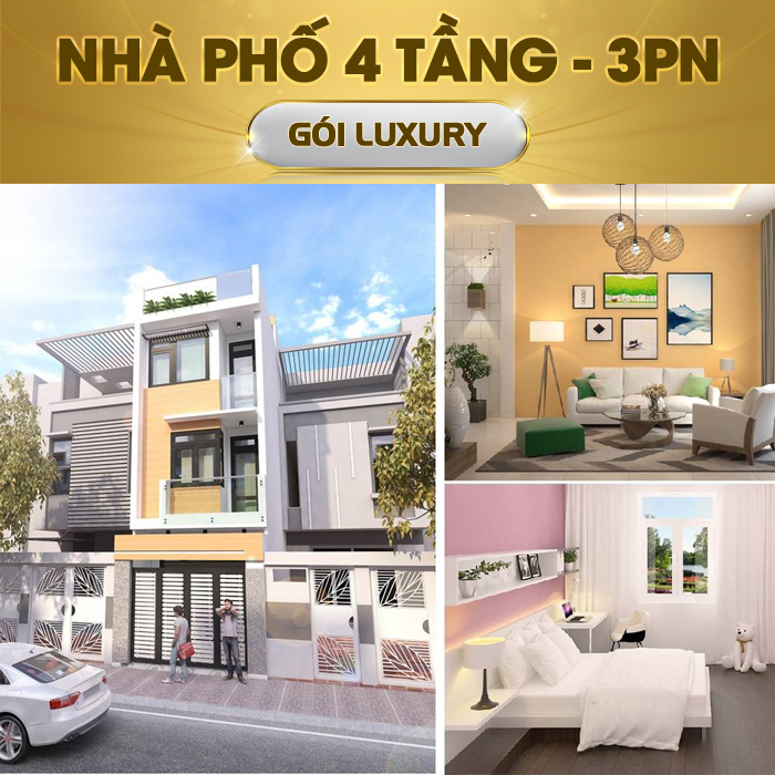 TRỌN GÓI NHÀ THÔNG MINH BKAV LUXURY (Nhà phố 4 tầng + 3 ngủ)
