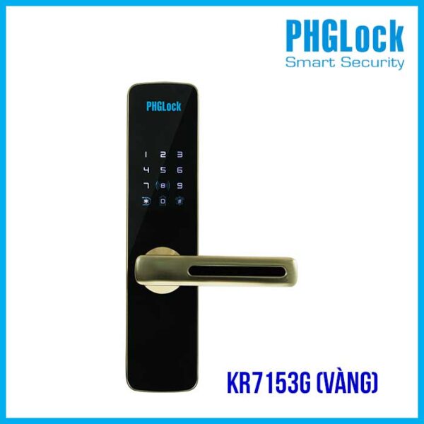 Khóa cửa cho căn hộ, nhà phố, chung cư PHGLOCK FP7153G (màu Vàng)