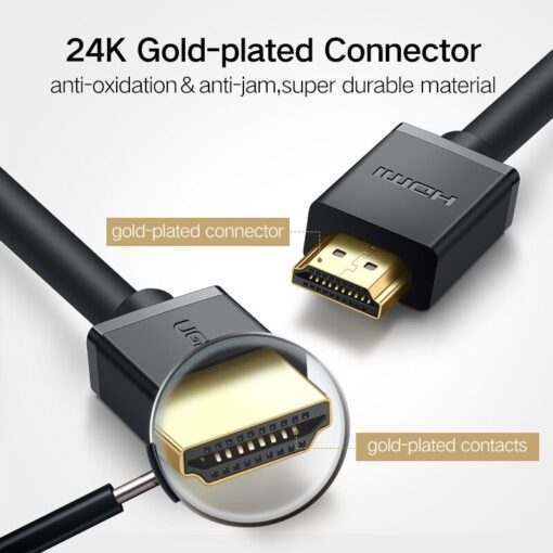 Dây cáp HDMI 2.0 4K@60Hz thuần đồng 19+1 UGREEN HD104 10106 Dài 1m
