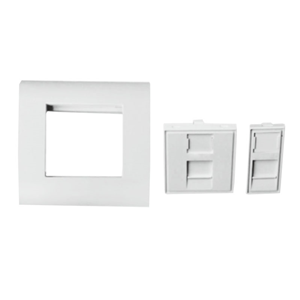 Mặt ổ cắm mạng Faceplates 124-15101WH Norden