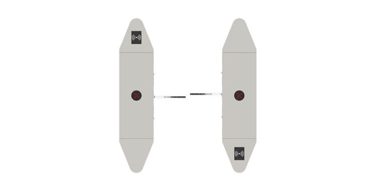 Cổng an ninh phân làn đơn Flap FBL4000 Pro