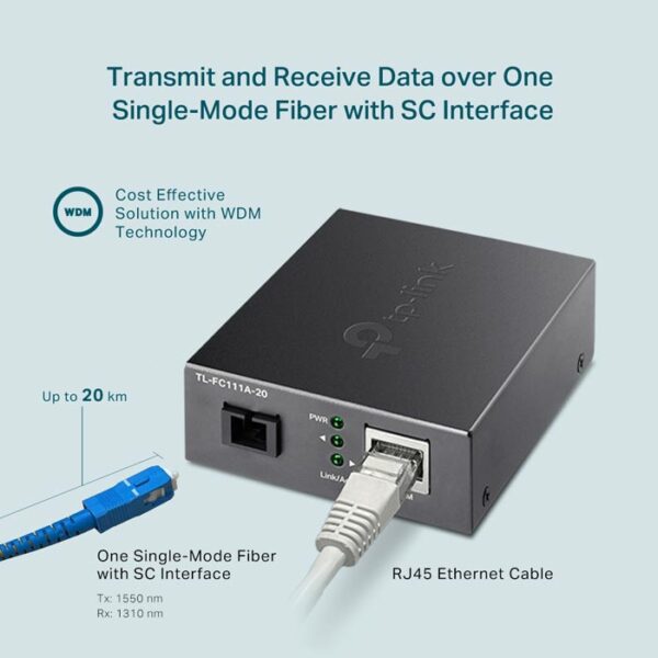 10/100 Mbps WDM Media Converter TP-LINK TL-FC111A-20