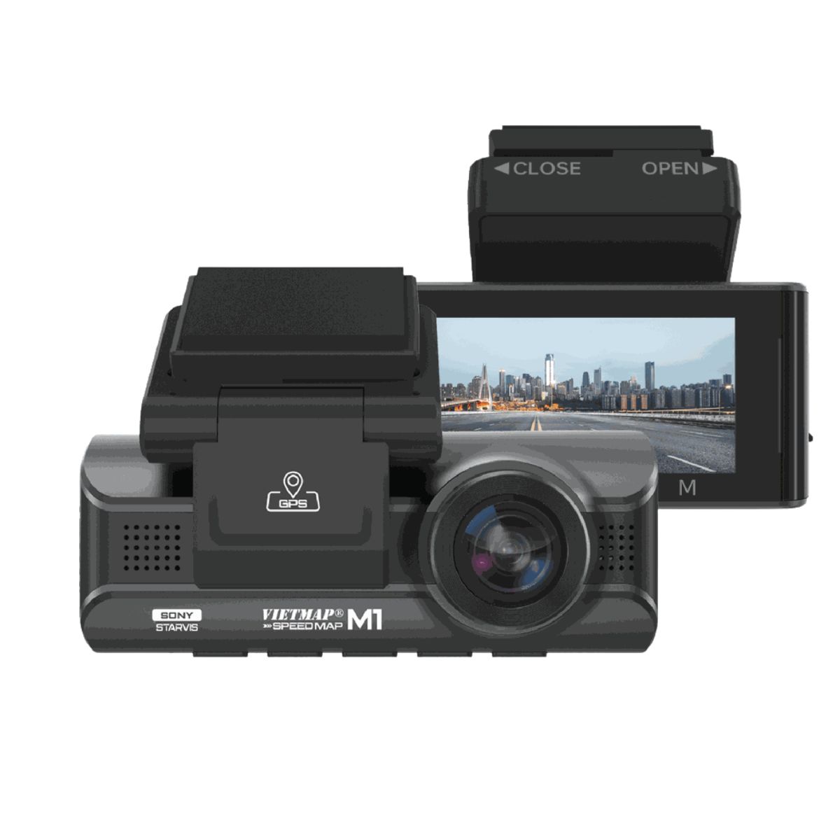 Camera hành trình Vietmap Speedmap M1 cảnh báo nhắc đi quá tốc độ giới hạn, màn hình IPS 3.18 inch, Camera 2K