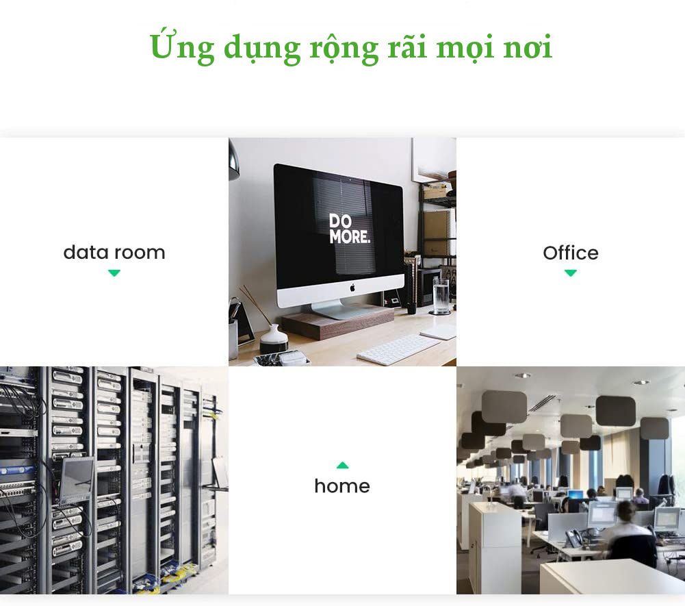 Cáp mạng 2 đầu đúc Cat7 UTP dạng dẹt UGREEN NW106 11263 Màu Đen Dài 5m